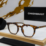 Hexagonal sunglasses with black colour for men and women