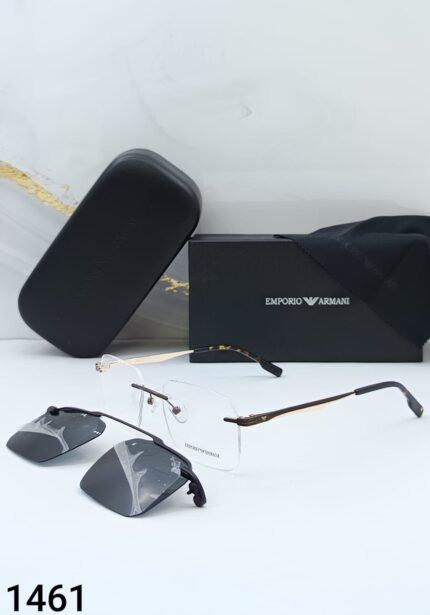 Metal/Normalside/Rimless/Sunglasses/Attachment/A1Copy/Armani