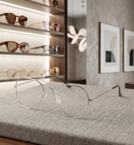Metal/Rayban shape/Normal side/Frame