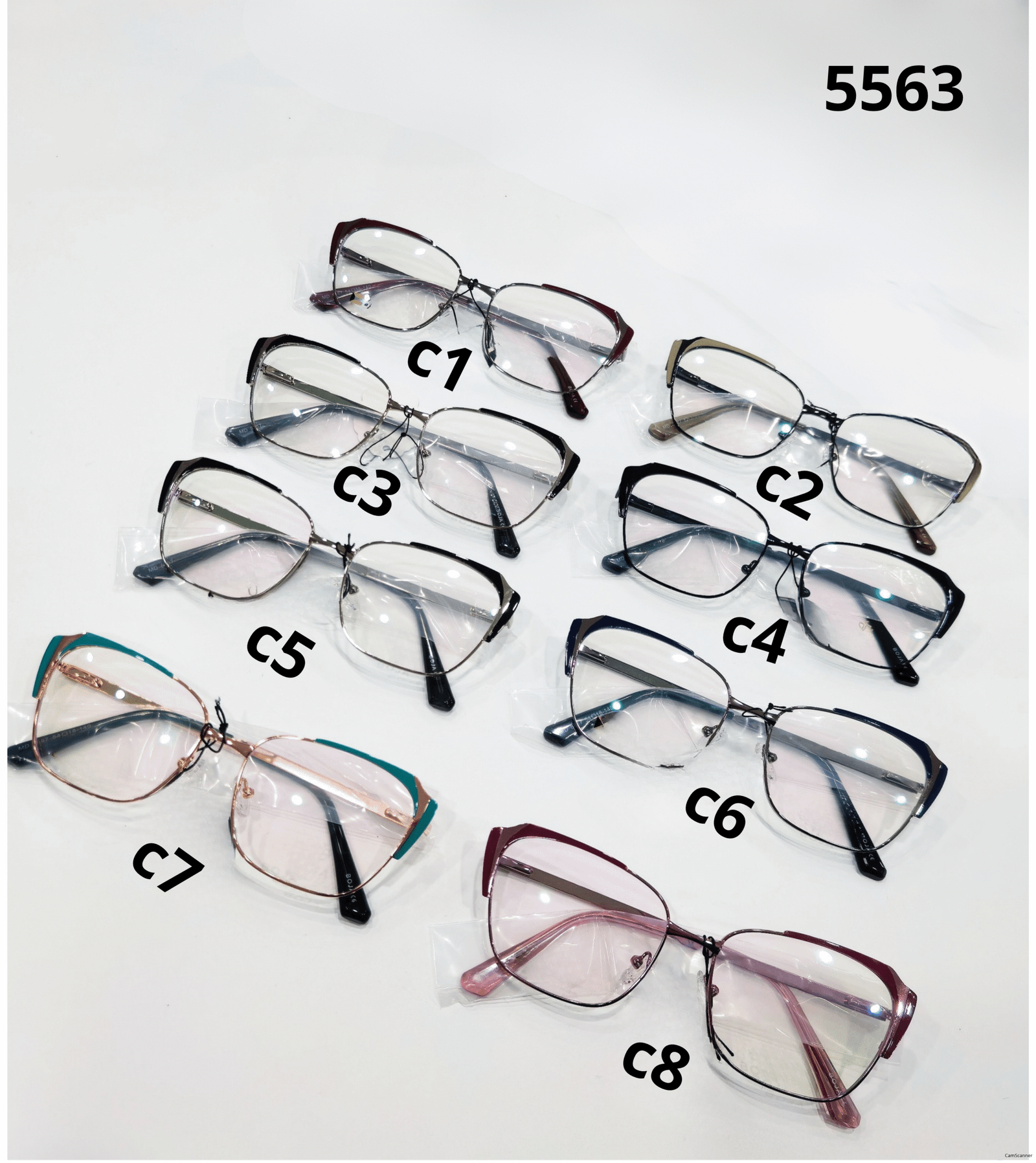 Metal/Frame/Cat eye/Frame/Normal side/Spring side/Frame